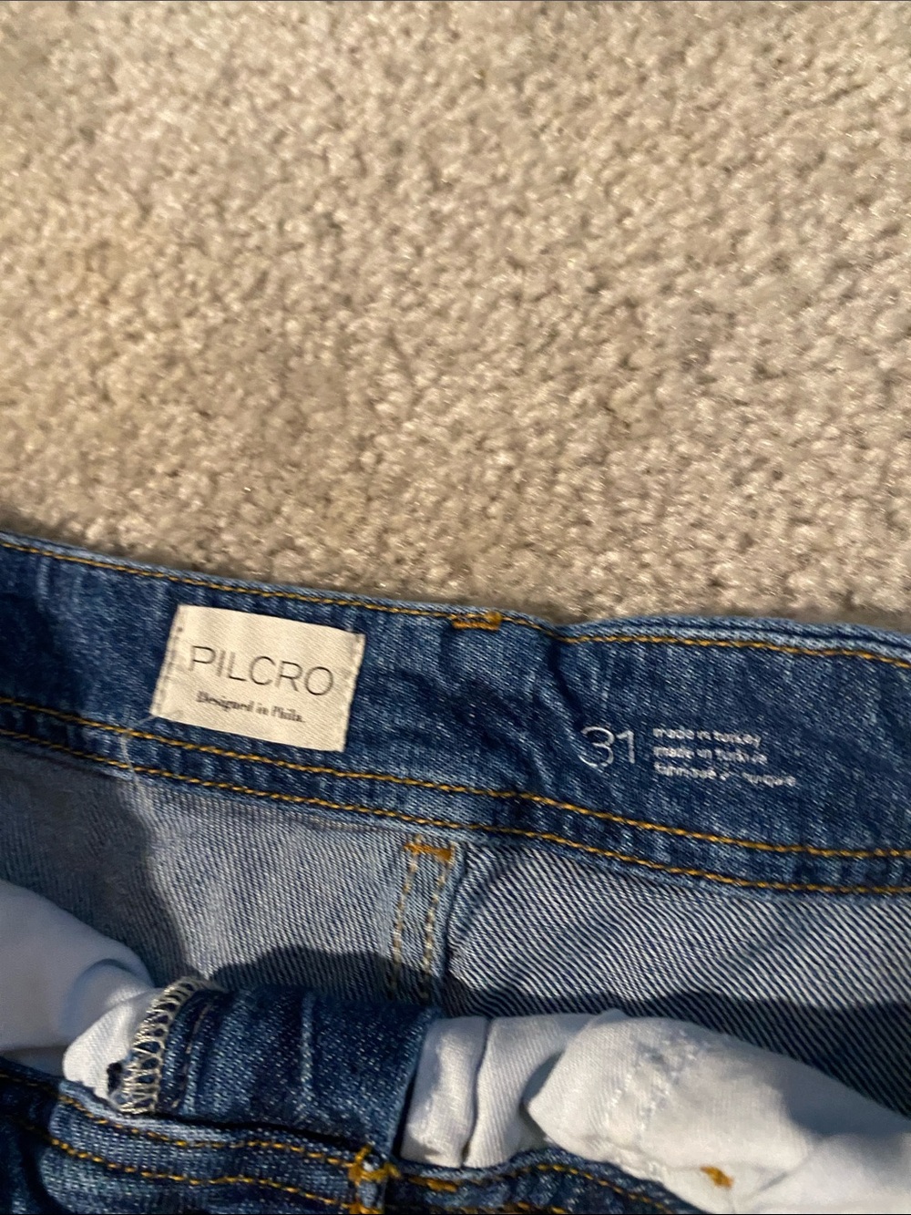 Anthropologie Pilcro Wide-Leg Jeans in Medium Blue Wash - Picture 2 of 3